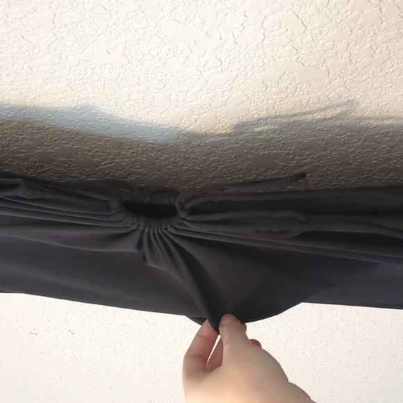 Ambiance black sleeveless drawstring side cut out midi dress - Picture 11 of 11